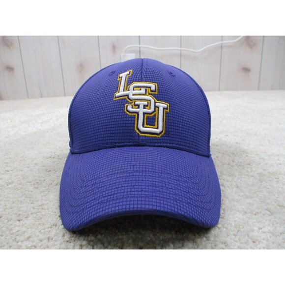 LSU Tigers Hat Cap One Size Fitted Purple Yellow College Football Mens - Picture 1 of 9